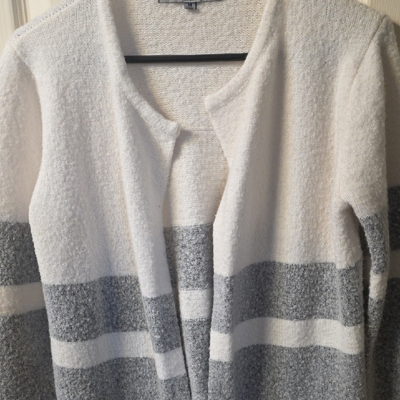 Absolutely Famous Women's Cardigan - Black, Gray, and White - Picture 3 of 4